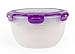 Neoflam Food Storage Plastic Bowls with Lids, 12 Piece Set - Kitchen Foundations, Nestable, Stackable, BPA-Free, Snap Lock, Airtight, Rainbow, Mixing, Food Prep, Containers