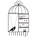 Earring and Necklace Holder Wall Mount Jewelry Display Bracelets Birdcage Organizer Hanger with 40 Holes 20 Hooks