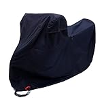 Ohuhu DTY & 300D Oxford Waterproof Motorcycle Cover, 4 Lock-holes Design, 2 Air Vents, All Weather Protection, Anti-theft, Durable & Tear Proof