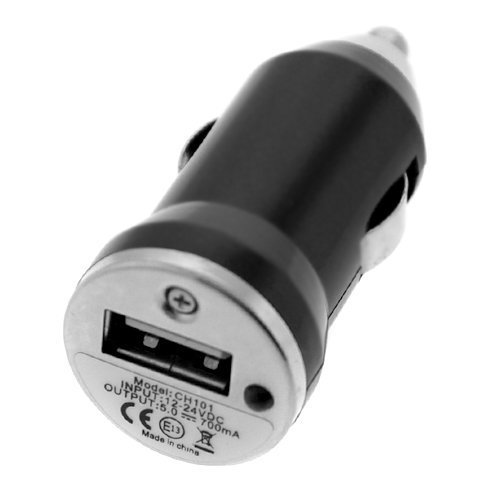 GTMax Black USB Mini Car Charger Vehicle Power Adapter for Verizon Samsung Fascinate Galaxy S CDMA Cellphone