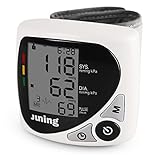 JUNING BP102A Wrist Blood Pressure Monitor with IHB Indicator, Two User Modes, 2*60 Memories, Adjustable Wrist Cuff and Portable Case