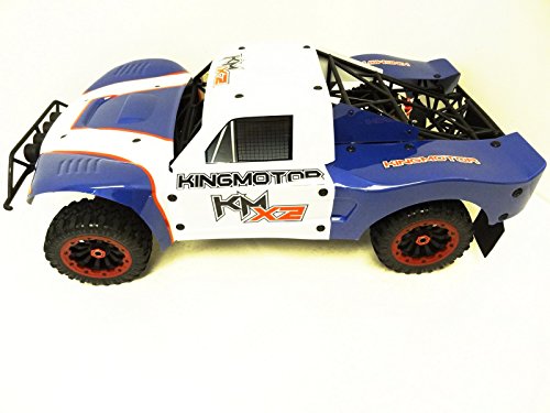 King Motor X2 HD Body Kit (blue/white) Fits 1/5 LOSI 5IVE T & Rovan LT SC 4WD Trucks