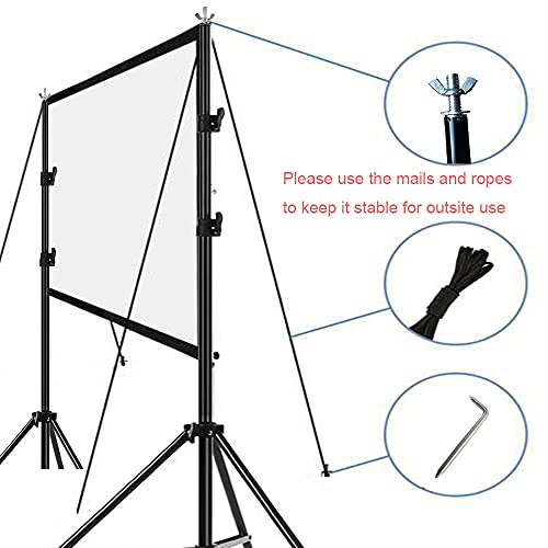 Projector Screen Stand for Indoor and Outdoor Projector Movies Screen Foldable Portable for