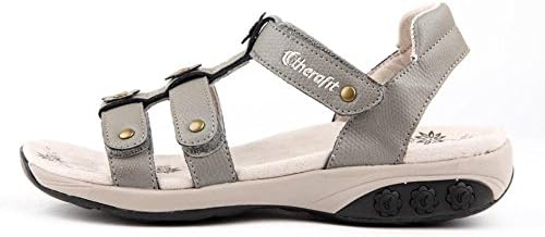 Therafit Claire Women's Leather Gladiator Adjustable Sandal - for Plantar Fasciitis/Foot Pain
