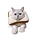 USAMS Adjustable Cat Recovery Collar, Cute Neck Cone After Surgery, Wound Healing Protective Cone Surgery Recovery Elizabethan Collars, Soft Edge for Kitten and Cats (1-Pack)