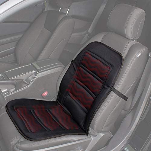 TOOGOO Heated Car Seat Cushion - Auto Seat Cover Warmer Auto Headed with Lumbar Support -Ice Cold Winter Weather Protector Heater Temperature Controller for Cars, Trucks, Vans SUV