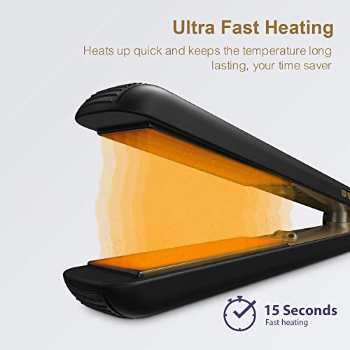 Las Mejores Planchas de Pelo 2022 jonsguide.org Plancha Pelo Profesional de KIPOZI, hasta 230ºC, recubrimiento de titanio, perfecta para...