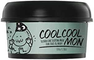 MONSTORY CoolCool Mon Sleeping Mask 100g, Cooling Massage, Green Caviar and Seaweed.