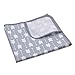 Bumkins Baby Splat Mat for Under High Chair, Babies Toddlers Eating Mess Mat, Waterproof Reusable Cloth for Arts and Crafts, Playtime Mat for Kids, Floors or Tables, Fabric 42inx42in, Gray Arrows
