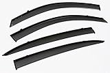 2013-2017 9TH GEN HONDA ACCORD SEDAN OEM STYLE CLIP-ON TYPE SMOKE WINDOW SUN VISOR W/ BLACK TRIM
