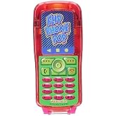 Flip Phone Pop Candy, Assorted Flavors, Hard Lollipop with Case, 4.1 Inch (Watermelon)