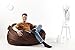 Big Joe Lenox Fuf Foam Filled Bean Bag, Large, Cocoa -