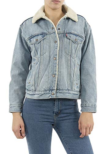 Levis Womens Ex-Boyfriend Sherpa Trucker Jacket, Strangerways, XS