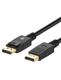 DP cable, Rankie chapado en oro DisplayPort a DisplayPort Cable Resolución 4 K Ready 6 ft, Negro