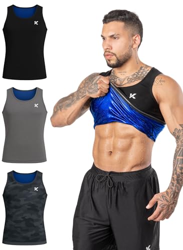Kewlioo Men's Sweat Enhancing Workout Vest
