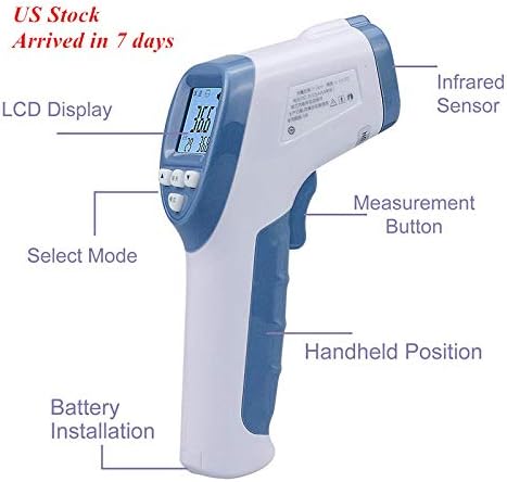 smpufier Forehead Thermometer,Digital Infrared Thermometer Non-Contact,Professional Precision Digital Thermometer for Baby Kids and Adults,Indoor, and Outdoor Use FT01