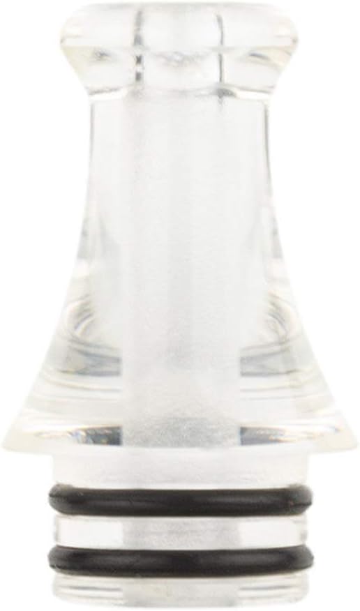 Yeleo Trosetry 510 Drip Tip Resin Mouthpiece for SMOK TFV8 Baby, TFV12 Baby, TFV12 Baby Prince, Nicotine Free Transparent