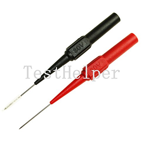 TestHelper Piercing Needle Test Probes +SureGrip Insulated Test Leads, 63" Length