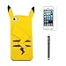 NewMall Iphone5 5S case,Pokémon iPhone 5/5s Case Pikachu Silicon Jacket POKE-506A