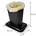 Plush Lined Eyeglass Holder Stand | Glasses Holder Case For Desk And Night Stand | Safely Protects And Stores Eyewear, iPhones And Supplies | Black