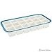 Superb Cube 1.4 Inch Cube Silicone Ice Cube Tray with EZ-Release & No-Spill Steel Reinforced Rim - Makes 18 Cubes