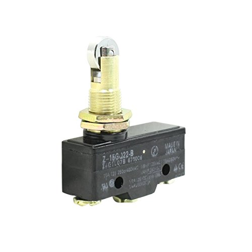 YXQ 2Pcs NO NC Limit Switch 3 Screw Terminals Panel Mount Roller Plunger Basic Z-15GQ22-B