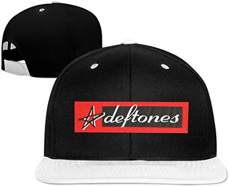 Adjustable deftones Red Logo Street Hip-Hop Cap White