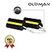 Oldman Rubber Wheel Chocks with Reflective Visibility | Heavy Duty Fluorescent Rope | Cars, Semi, Aircraft, Construction Equipment | Personal or Commercial Use Rear Back Stop
