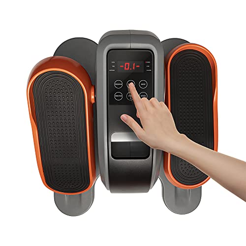 POWER LEGS Maquina Caminadora Elíptica Motorizada Eliptic Trainer compacta con 3 Programas de Entrenamiento pre-programados y 10 velocidades | Recupera Movilidad y Alivia Cansancio Muscular