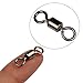 Goture SHELURE Rolling Barrel Swivels For Fishing ,162LB to 1323LB (Pack of 100)