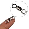 SHELURE-Rolling-Barrel-Swivels-For-Fishing-162LB-to-1323LB-Pack-of-100