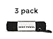Shot Towel Midnight Black 3 Pack for Shooters, Plush Microfiber Nap Fabric, 16x16, Carabiner Clip, The Original (Midnight Black)