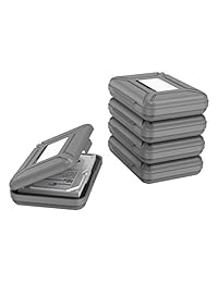 ORICO portátil 5 Bay 3.5 inch Disco   Caja protectora de disco duro Almacenamiento Caso gris