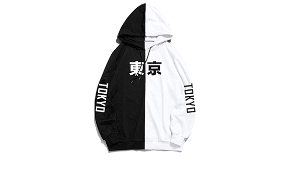 Amazon.com: STM Design Tokio Japón Palabras Negro Blanco Oversize Sudadera  con capucha, XXL, Multicolor : Ropa, Zapatos y Joyería