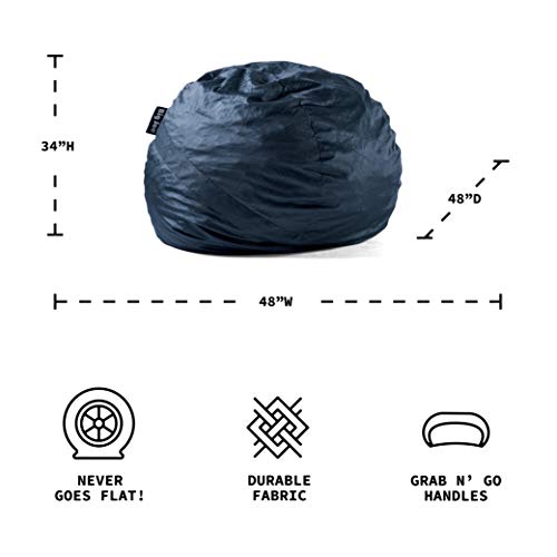 Big Joe Fuf Foam Filled Bean Bag Chair, Large, Cobalt Lenox Pricepulse