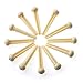 Simtyso 12pcs Ivory Acoustic Guitar ABS Plastic Bridge Pins