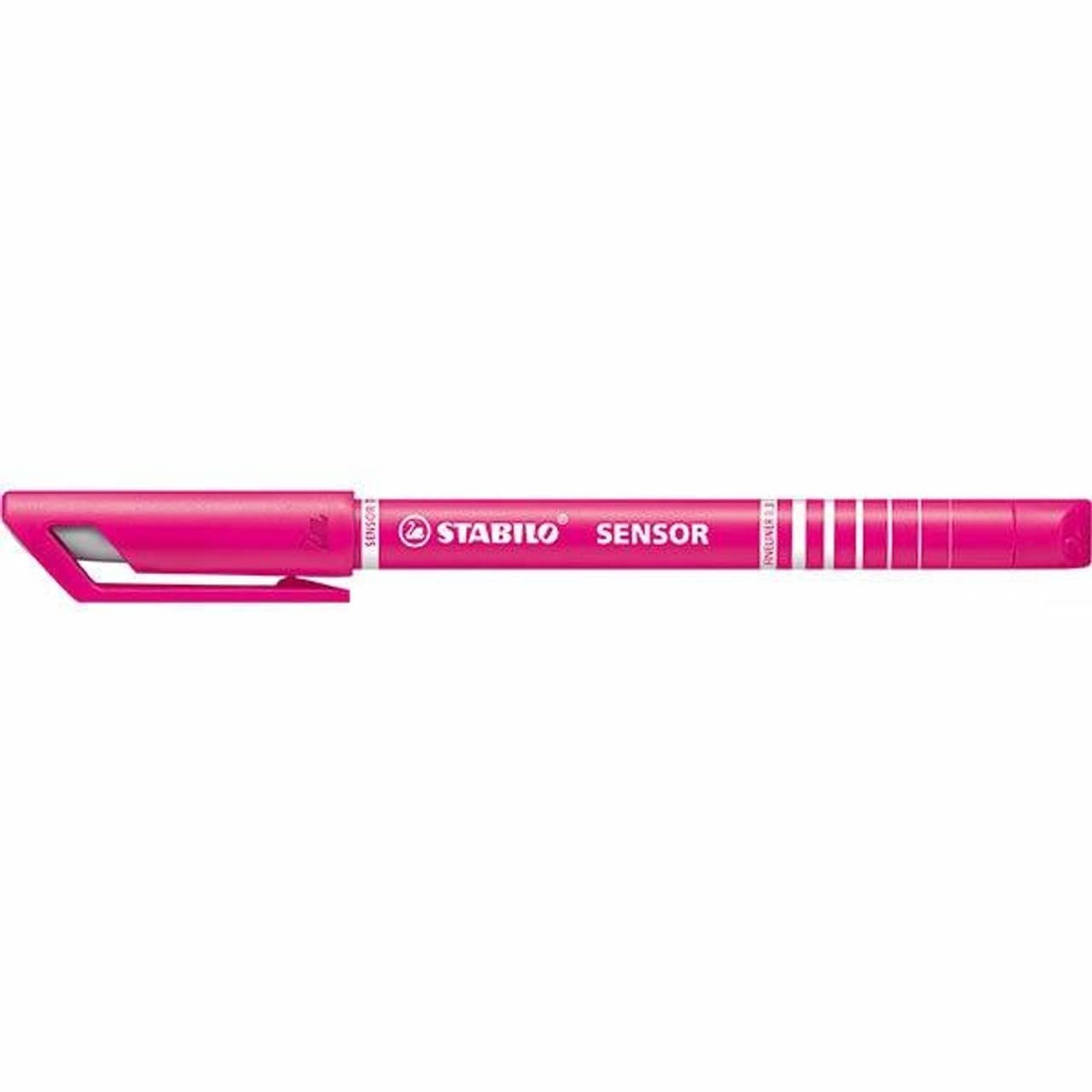 Stabilo Sensor Shock Coloured Sign Pens Extra Fine Tip single unit, Pink