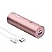 BONAI Portable Charger, Power Bank 5000mAh, (Ultra-Compact)(Aluminum)(Travel) Slim External Backup Battery Pack High-Speed Output Compatible iPhone,iPad,iPod (Rose Gold)