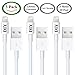 Cell Phone DIY [Apple MFI Certified] (3 Pack) Lightning to USB Cables ( Extra Long - 10 Feet / 3 Meters) iPhone 6 Charger Cords, for iPhone 5 onwards / iPad Air, Mini 2 / iPod Nano & Touch.