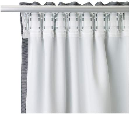Ikea Marjun Blackout Curtains 1 Pair Grey 145x300 Cm Amazon