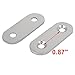 uxcell Stainless Steel Flat Corner Brace Angle Plate Repair Bracket 50pcs