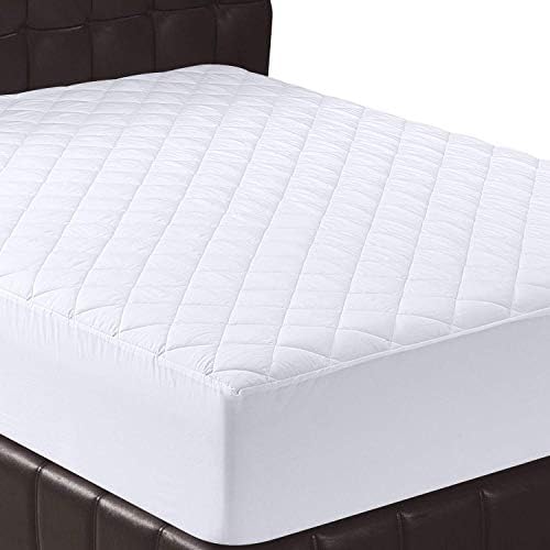 Utopia Bedding Quilted Fitted Mattress Pad (King) - Mattress Cover Stretches Up To 16 Inches Deep - Mattress Topper