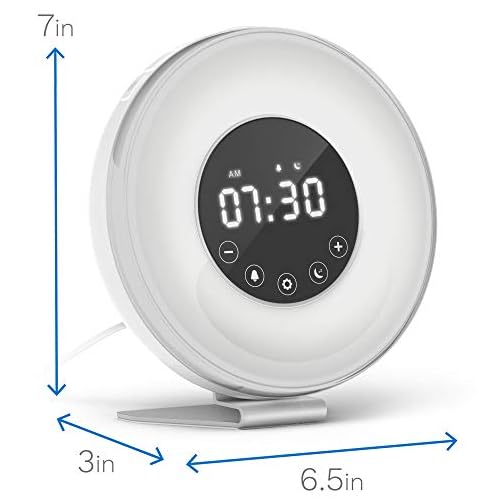 hOmeLabs Sunrise Alarm Clock Multicolor Best Home Decorum