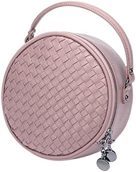 Andear Womens Round Clutch Handbags Circle Tote Purse Bag Shoulder Messenger Bag Detachable Chain Strap
