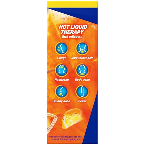 THERAFLU NIGHTTIME SEVERE COLD RELIEF HONEY LEMON FLAVOR POWDER – 6 CT