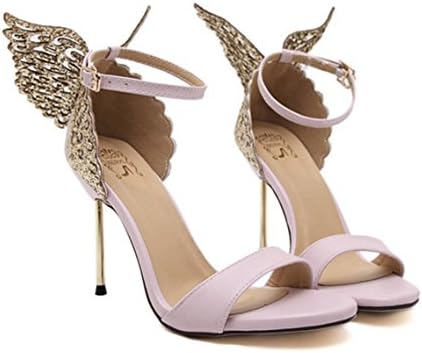 YINHAN Womens Shoes Fashion Sandals High Heel Pumps with Butterfly Pink US 6