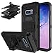 DONWELL Galaxy S10e Case S10 Lite Case Hybrid Shockproof Heavy Duty Rugged Protective Cover with Kickstand and Belt Clip Holster Compatible for Samsung Galaxy S10e / S10 Lite 5.8 inch 2019 (Black)