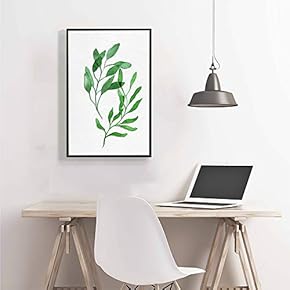 Framed Home Artwork Nordic Style Plants for Living Room Bedroom