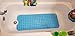 Yimobra Shower Mat Bathtub Mat Non Slip 40 x 16, Bath Mat for Tub Floor with Big Suction Cups and Drain Holes, Machine Washable Shower Mats for Inside Shower, Phthalate Latex Free, Clear Blue