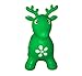 SueSport Inflatable Bouncer Seat, Reindeer, Pump Included Easy to Inflate, Space Hopper, Ride-on Bouncy Animal Hopper, CPSIA, Green